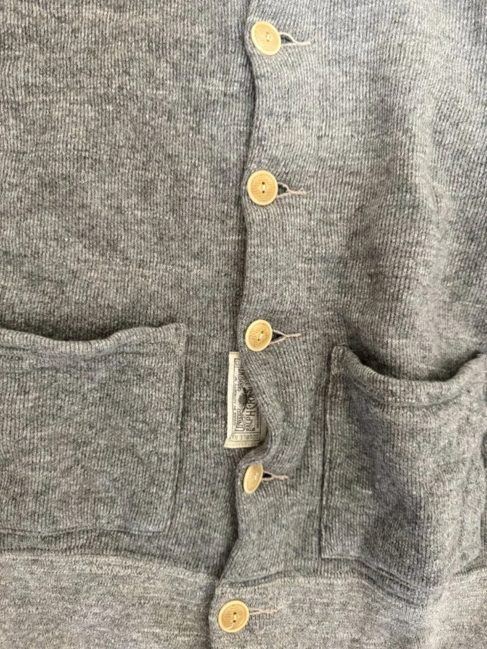 RRL (Double RL by Ralph Lauren) Gray Sweater Size Large